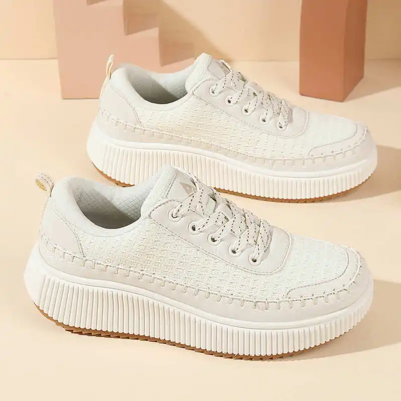 Women'S Accessories Wholesale Suppliers - Bruine schoenen Dames Flats Herfstlaarzen Sneakers