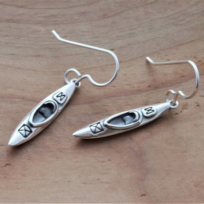 Women'S Kayak Accessories - Creatieve kajakvormige hangeroorbellen voor dames, vintage