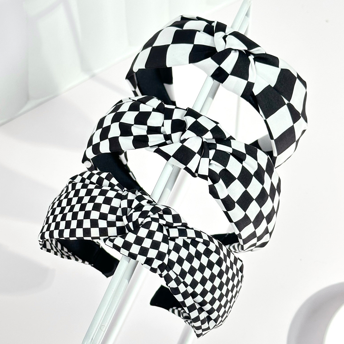 Zwart-wit geruite hoofdbanden, - Women Accessories Wholesale China recensie en prijs